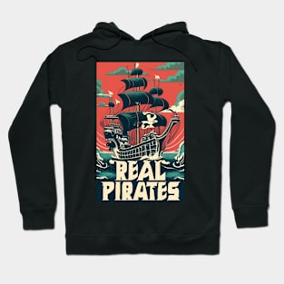 Pirates Ship Sailing Through The Deep Oceans Hoodie